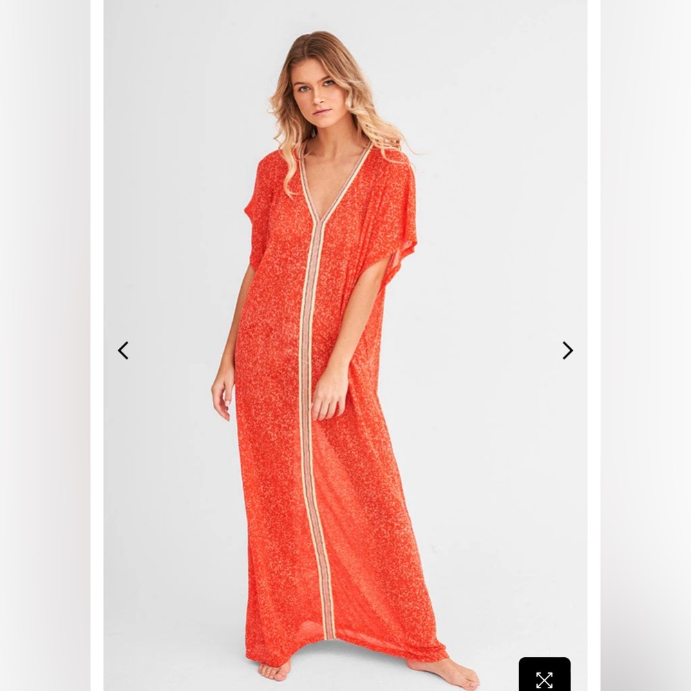 Pitusa, INCA ABAYA, strawberry coverup/kaftan